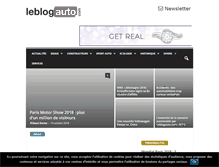 Tablet Screenshot of leblogauto.com
